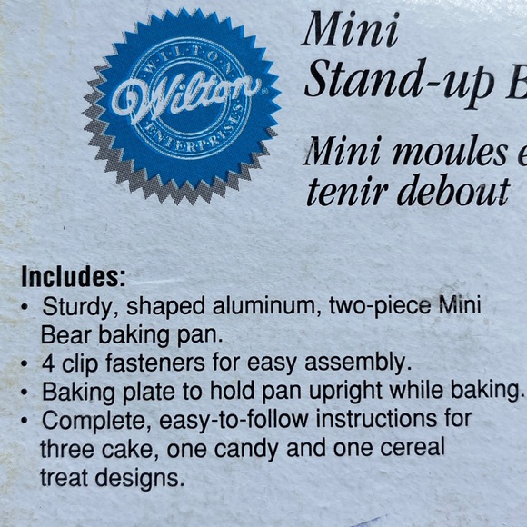 Wilton Mini Stand Up Bear Pan Birthday Cake Baking 2105-489 - Picture 6 of 11